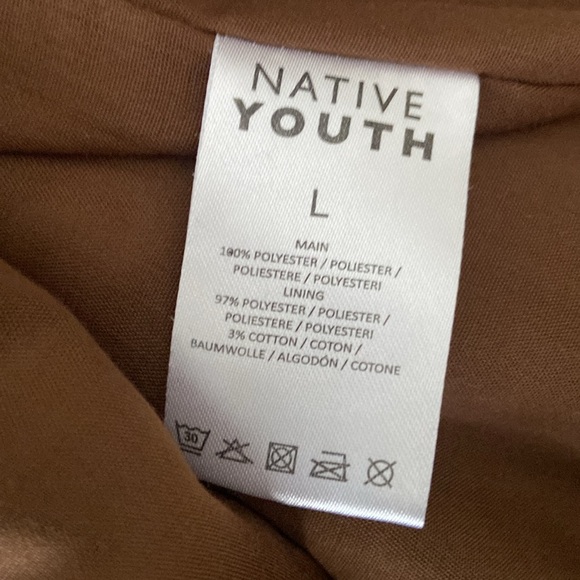 Native Youth Jerrod Houndstooth Shirt Jacket Women's Size L - Picture 8 of 13